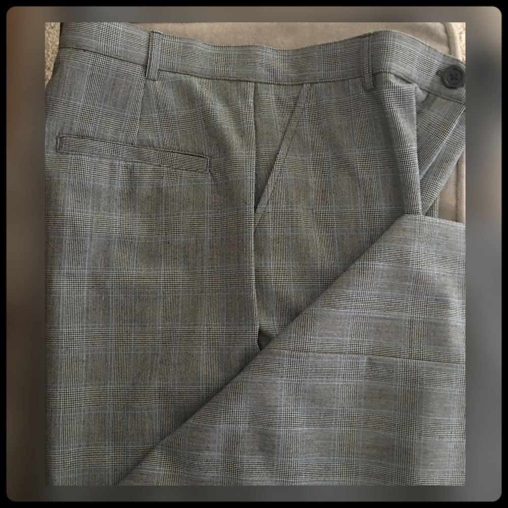 Plaid pants.